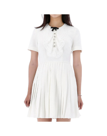 [명품] 셀프포트레이트 레이스 BIB 미니 원피스 PF23044SW WHITE