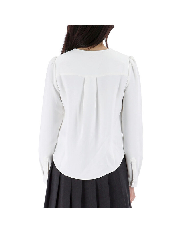 셀프포트레이트 [명품] 셀프포트레이트 레이스 BIB 셔츠 PF23044TW WHITE 그레이 착용컷