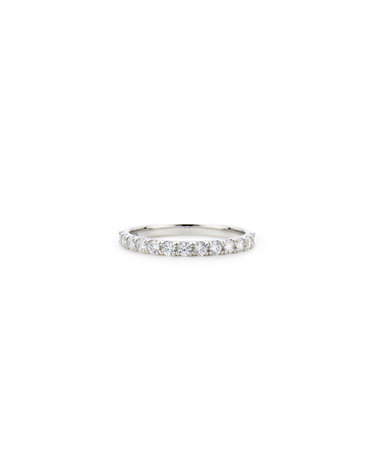 에센스 14K(W) 랩다이아 Half 이터너티 반지 2mm HL4R42406W4