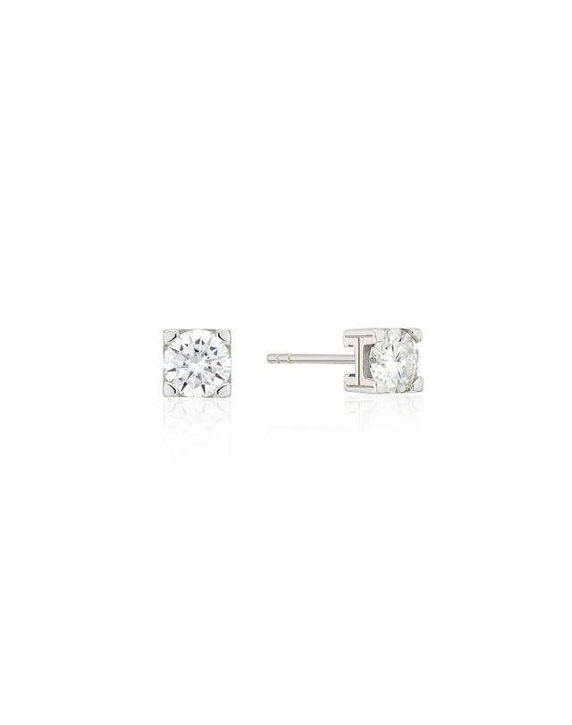 이에르 로르 에센스 실버(W) H 모이사나이트 귀걸이 0.5CT HL4E5B453W9XXX 착용컷