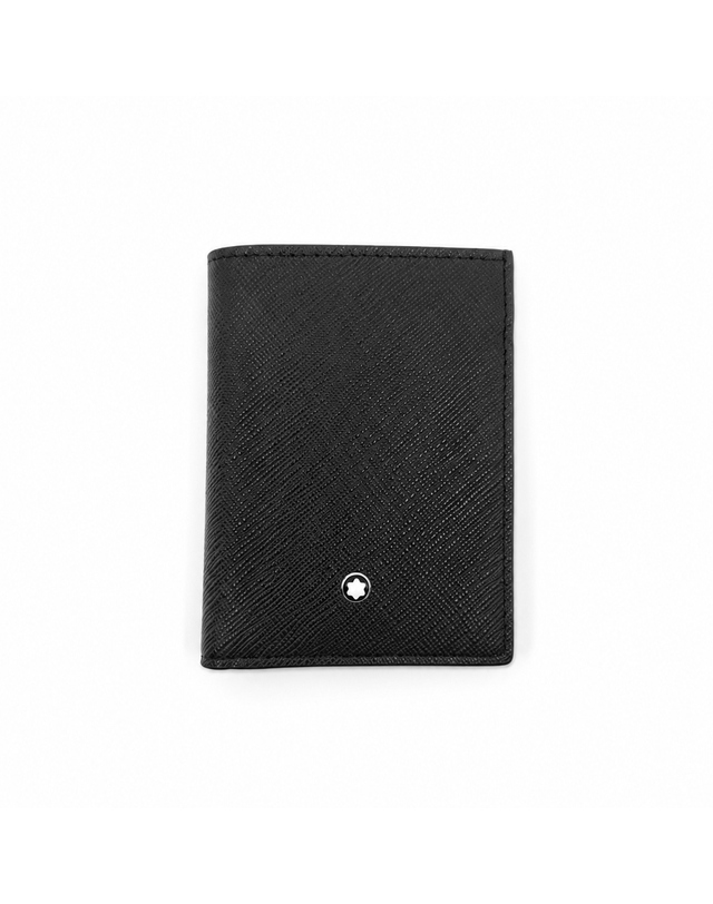 몽블랑 몽블랑 사토리얼 4cc 블랙 남성 미니 반지갑 MB132666 착용컷