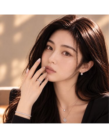 스와로브스키 매트릭스 비토레 마퀴즈 컷 화이트 크리스탈 로듐 플래팅 반지 52호 5366579