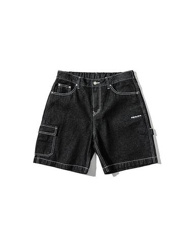 스티치 포인트 데님 쇼츠