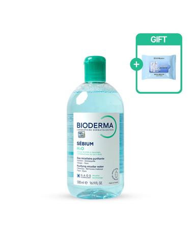 바이오더마 세비엄  H2O 클렌징 워터 500ml + 클렌징티슈