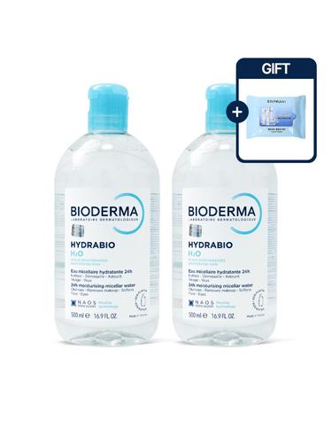바이오더마 하이드라비오 H2O 클렌징워터 500ml 2개 + 클렌징티슈