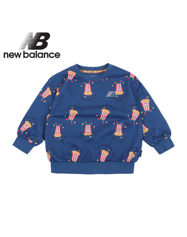 뉴발란스 키즈 NB x KDY 전판 패턴 스웻셔츠(NK9CC3806U-59)_네이비
