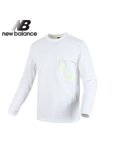 뉴발란스 공용 클래식 포켓 긴팔티(NBNDA23013-10)_화이트