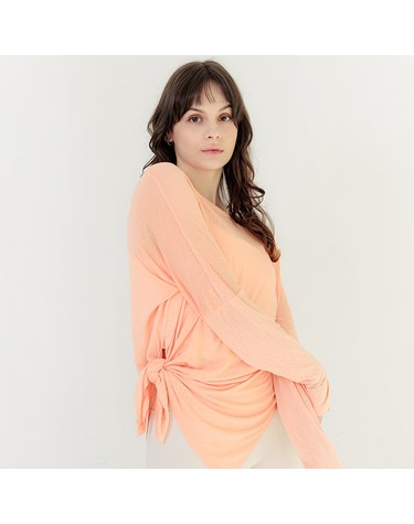 슬릿 수영복 비키니 커버업 티셔츠 피치 2size