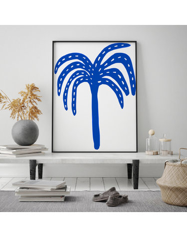 미드 센추리 모던 액자 Blue Hawaii Palm