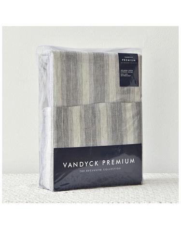 Vandyck HC87 WASHED STRIPE COTTON grey set S