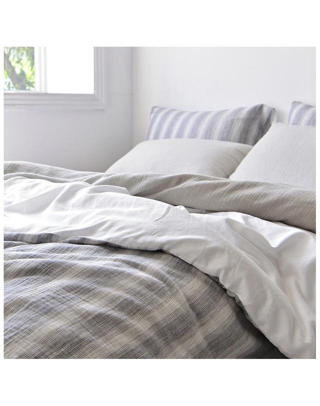 스페이스샾 Vandyck HC87 WASHED STRIPE COTTON grey set S 착용컷