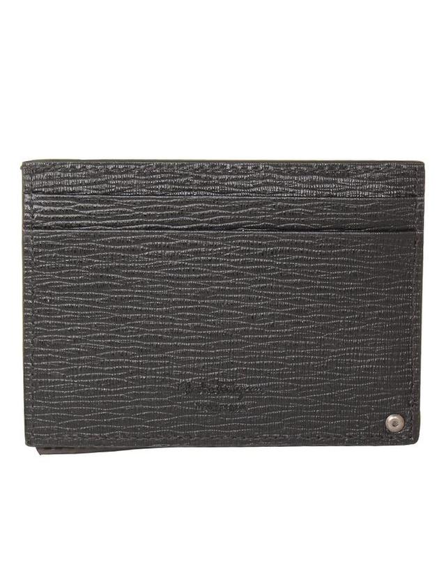 살바토레 페라가모 FERRAGAMO 페라가모 카드케이스 66A061 0733292 NERO R/DARK RAIN 착용컷