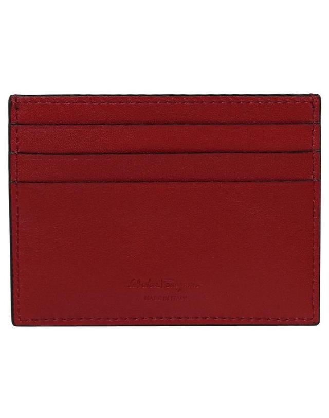 살바토레 페라가모 FERRAGAMO 페라가모 카드케이스 66A302 0698914 NERO/RED / 카드지갑 착용컷