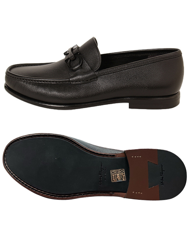 살바토레 페라가모 FERRAGAMO 페라가모 로퍼 CROWN 0688525 NERO / 남성 로퍼 착용컷