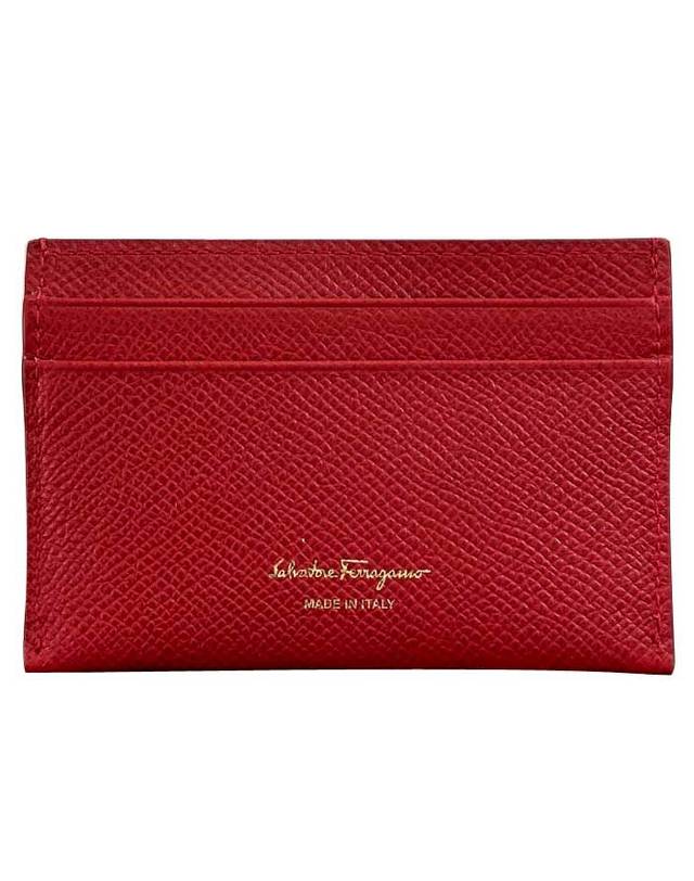 살바토레 페라가모 FERRAGAMO 페라가모 카드케이스 220007 0746668 LIPSTICK / 카드지갑 착용컷