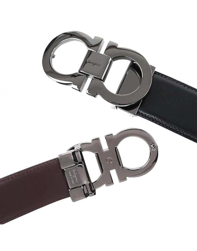 살바토레 페라가모 FERRAGAMO 페라가모 벨트 679535 0644557 NERO/AUBURN 착용컷