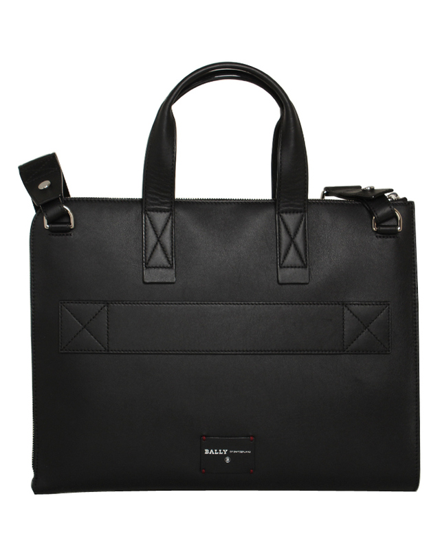 발리 BALLY 발리 브리프케이스 HENRI/10 BLACK / 남성 서류가방 착용컷