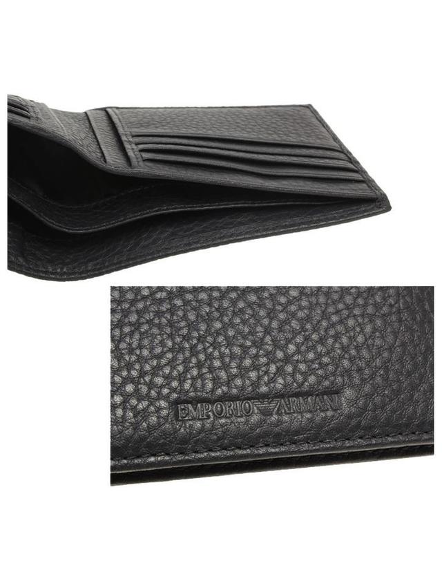 아르마니 ARMANI 알마니 반지갑 YEM176 YC89J 80033 NAVY / 남성 반지갑 착용컷