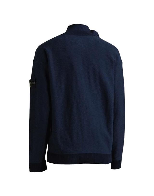 스톤아일랜드 STONE ISLAND 스톤 아일랜드 하프집업 니트 L1S155100049 S01B0 V0020 / 남성 니트 착용컷