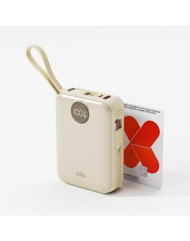 알로코리아 대용량 일체형 미니 고속충전 보조배터리 20000mAh 2008PD