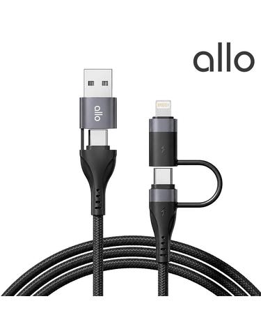알로코리아 4in1 60W PD PPS 패브릭 고속 충전 케이블 1.5M