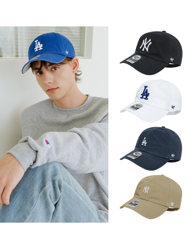 47브랜드 47브랜드 캡 모자 MLB NY양키즈 LA다저스 스몰로고 빅로고 볼캡 착용컷