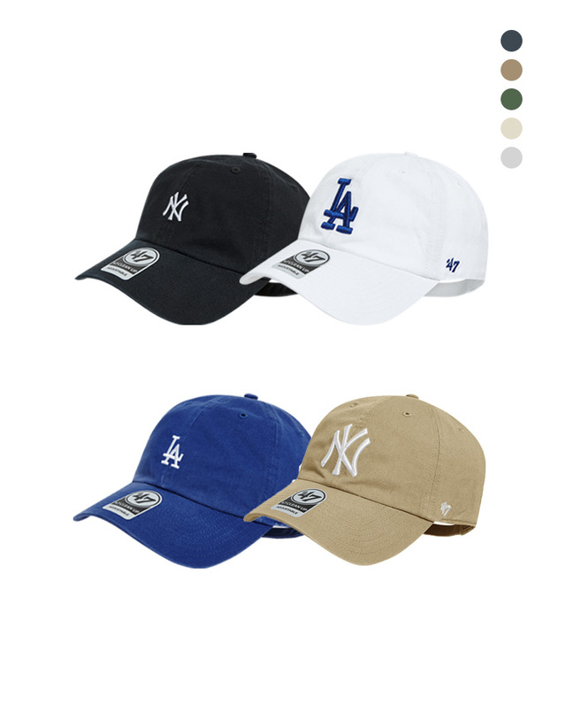 47브랜드 47브랜드 캡 모자 MLB NY양키즈 LA다저스 스몰로고 빅로고 볼캡 착용컷
