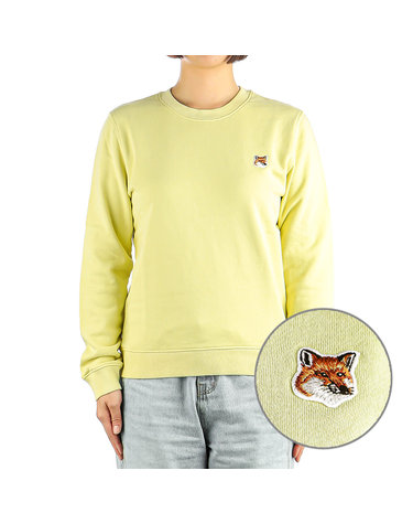 [메종키츠네] 24SS (LW00302KM0001 CHALK YELLOW) 여성 맨투맨