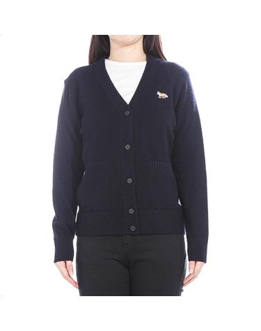 [메종키츠네] 24FW (LW00507KT1006 NAVY) 여성 베이피 폭스 가디건