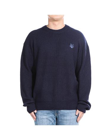 [메종키츠네] 24FW (LM00818KT1093 INK BLUE) 남성 긴팔 니트
