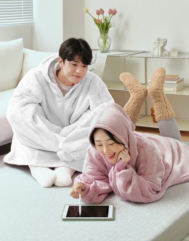 [22FW] 신상 고밀도 극세사 입는 양털 담요/조끼/부츠/무릎 담요