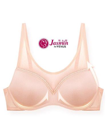 [비너스 자스민] 노와이어 시스루 레이스라인 리프팅 몰드 브라 jbr1248