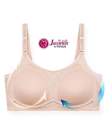[비너스 자스민] 노와이어 무빙메쉬 풀컵 몰드 브라 jbr1249
