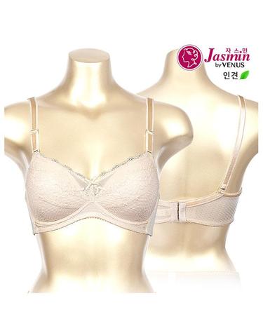 [비너스 자스민] 인견 쿨 레이스 풀컵 노와이어 몰드 브라 jbr1251