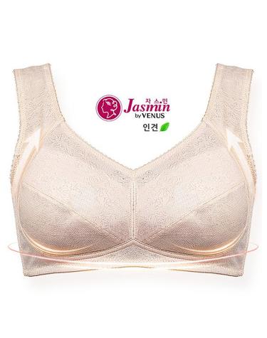 [비너스 자스민] 쿨 인견 노와이어 홑겹 풀컵 브라 jbr2129