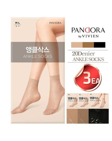 [판도라by비비안] 20D 앵클삭스 ks3830(3족)