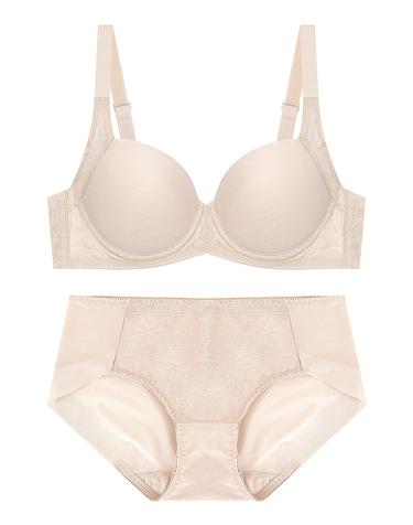 [판도라by비비안] 자가드 파워넷 사이드업 와이어 몰드 브라팬티세트 bp7170