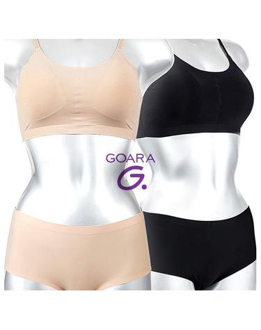 [고아라] 래쉬가드 이너 무봉제 누디 끈 탑브라팬티세트 gbp5591_5491