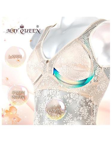 [MAY QUEEN] 플라워 시스루 무빙 메쉬 홑겹 브라 런닝 mrb77