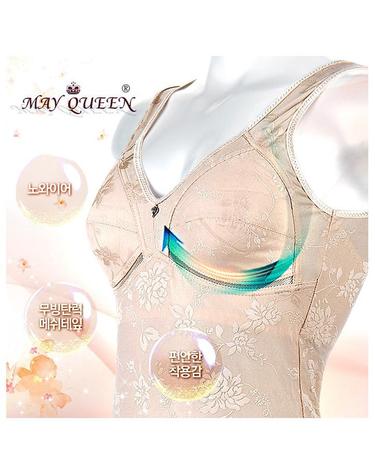 [MAY QUEEN] 쟈가드 무빙 메쉬 홑겹 브라 런닝 mrb7325