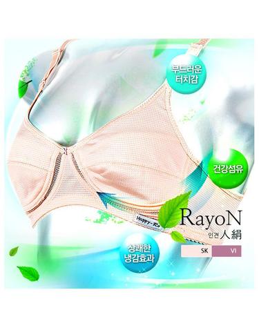 [Happy-Ro] 실크인견 노와이어 무빙 메쉬 부직포 홑겹 브라 hbr3111