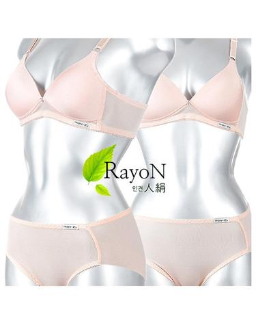 [Happy-Ro] 쿨 인견 노와이어 몰드 브라팬티세트 hbp3113_1113