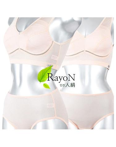 [Happy-Ro] 쿨 인견 메쉬 노와이어 홑겹 브라탑팬티세트 hbp3151_1115