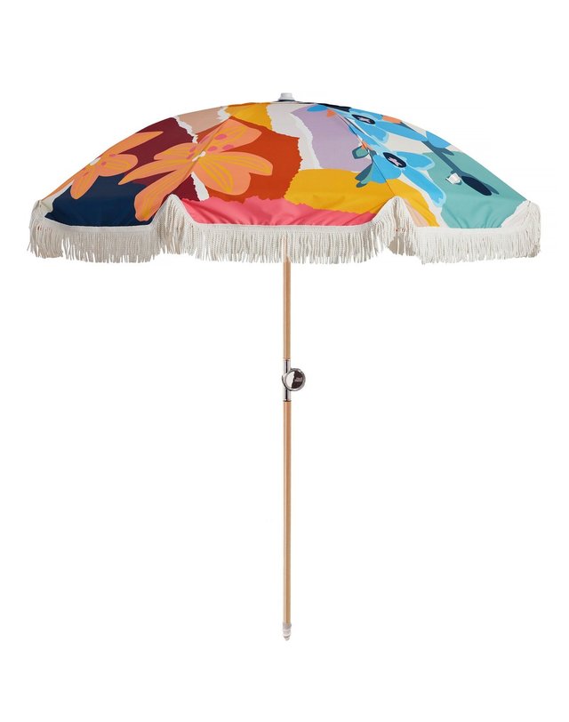 바질뱅스 바질뱅스 Basil Bangs Premium Umbrella - Wildflowers 착용컷