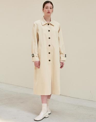 STANDARD COTTON TRENCH COAT_OATMEAL