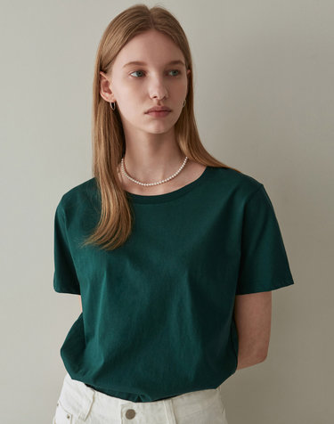 SILKET COTTON T-SHIRTS_GREEN