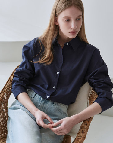 ESSENTIAL STANDARD SHIRT_NAVY