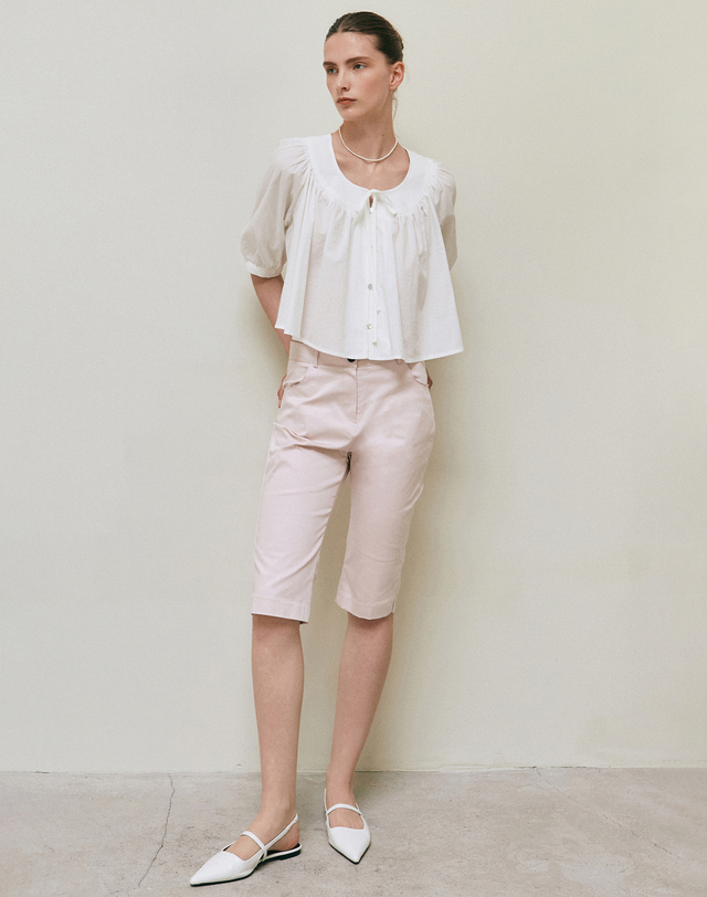 얀13 STANDARD BIKER SLIM PANTS_PINK 착용컷