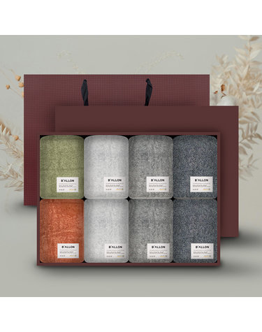 송월타월 발론 타월 호텔수건 페이스 타올 210g 코마 40수(5 colors) 8매 수건세트(쇼핑백)