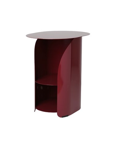 커브사이드테이블 curve side table_burgundy